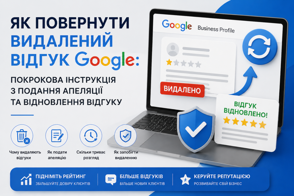 Як повернути видалений відгук Google Maps — покрокова інструкція з апеляції